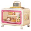 Gabinete de Almacenamiento para el Hogar Juguetes para Niños Suministros para Madres y Bebés Gabinete de Almacenamiento de Plástico con Ruedas Almacenamiento Estante de Almacenamiento Multifuncional a Prueba de Polvo