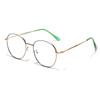 Gafas redondas y sencillas Xunge, gafas sencillas para mujer, gafas retro artísticas con cobertura facial, gafas lisas combinables, gafas pequeñas transparentes para hombre