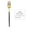 Aço inoxidável 304 Talheres ocidentais Série Ouro Negro café faca de bife, garfo, colher hashi conjunto de faca e garfo de sobremesa