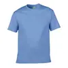 Comércio Exterior Transfronteiriço Camiseta de Algodão 150g Gola Redonda Manga Curta Camisa Lisa Masculina para Homens e Mulheres LOGO