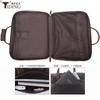Chao Niu Novo Couro Genuíno Retrô Ultrafino Negócios 15,6 polegadas Laptop Bolsa Crazy Horse Maleta de Couro Bolsa de Ombro