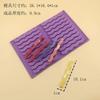 Molde de silicona para 12 caramelos uniformes, palo de cera de silicona largo retorcido, grado alimenticio, palo largo ondulado, juego completo de herramientas para hacer