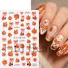 FULL BEAUTY Adesivos de Arte para Unhas Transfronteiriços Desenho Animado Animal Raposa Folha de Bordo Outono Adesivos de Arte para Unhas de Ação de Graças