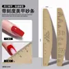 Lavável, Resistente ao Desgaste, Esponja Modeladora Durável, Lixa de Polimento para Unhas, Faixa Lixadora de Dupla Face, Ferramenta de Manicure com Escala