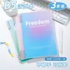 Cuaderno de Hojas Sueltas B5 con Gradiente de Alta Apariencia para Estudiantes, Cuaderno Espiral Desmontable Sencillo, Cómodo de Sostener, Cuaderno para Tareas
