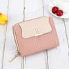 Nueva cartera de moda para damas, billetera corta de dos hojas, estilo coreano, monedero con cremallera, tarjetero, disponible