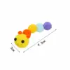 En Stock Abejita Pompón Accesorios Creativos DIY Oruga Cachemira Alta Elasticidad Juguete de Pompón Accesorios para Ropa