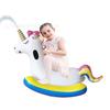 Nueva mecedora inflable con chorro de agua, con forma de caballo blanco y negro, unicornio, para niños, para verano al aire libre, con carga de agua, flotante.