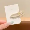 Elegante Pinza para el Cabello con Pedrería para Mujer, Nuevo Pinza Recta de Alto Gama para Flequillo Lateral 2026, Pasador para Cabello Suelto, Accesorio para el Cabello
