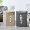 Caixa de Armazenamento Dobrável de Algodão e Linho para Casa Caixa de Armazenamento de Tecido Guarda-roupa Brinquedos Colcha de Algodão Armazenamento de Roupas Organização de Itens Domésticos