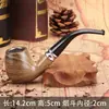 Gran colección de pipas de resina, varios estilos, veta de madera imitación, pipas curvas y rectas, pipas desmontables de doble uso, disponibles para venta al por mayor y dropshipping
