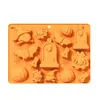 Molde de Silicona para Pastel de Halloween Molde para Hornear Galletas de Chocolate Forma de Murciélago Calabaza Araña Grado Alimenticio