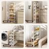 Estante de Almacenamiento para Huecos de Puerta Baño Hueco Gabinete de Almacenamiento Súper Angosto para Baño Estante Estrecho Estante de Almacenamiento