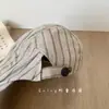 Boina retro a rayas de estilo japonés para niños y niñas, boina elegante para primavera y otoño, sombrero de pintor artístico