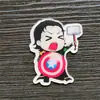 Broches Americanos e Coreanos, Pins de Acrílico, Patches de Desenho Animado Marvel para CD de Celular DIY, Acessórios para Roupas e Bolsas, Pingentes, Emblemas