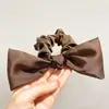 Diadema de Perlas de Satén Francesa para Mujer 2025 Nueva Diadema de Alta Elasticidad Goma para el Cabello Cuerda para el Cabello Tocado