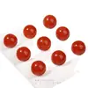 Cuentas sueltas de ágata rojo del sur natural genuino para pulseras hechas a mano DIY, cuentas redondas, cuentas individuales sólidas de ágata rojo del sur, materiales para pulseras de ágata