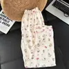 Novo Pijama Ins Fofo Estilo Japonês para Mulheres Plus Size, Estilo Primavera e Verão, Pode Ser Usado Fora de Casa, Conjunto de Três Peças de Roupa de Casa Soltinha