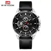 Reloj deportivo casual impermeable de moda para hombre, reloj de estudiante Pinduoduo con correa de cuero y calendario, de cuarzo
