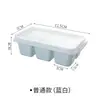 Molde de silicona para cubitos de hielo, bandeja de hielo de 6 compartimentos para uso doméstico, congelador rápido casero, creador de cubitos de hielo grande de tamaño creativo con tapa