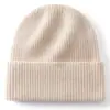 Nuevo Turbante de Cachemira Engrosado Agradable a la Piel Protección contra el Frío Sombrero Cálido Suave Pegajoso Resistente al Viento Gorro de Punto Simple Gorro para Ciclismo Frío