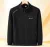 Chamarra con forro de polar para hombre, sudadera con cierre para hombre, chamarra de forro polar para deportes de invierno para hombre con forro interior