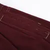 Estilo Informal de Ropa de Trabajo para Hombre Marca de Moda Estilo Americano Diseño de Doble Pinza con Costuras Visibles Pantalones de Pierna Ancha con Forma de Arco