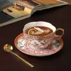 Taza de café retro europea transfronteriza, taza de café para la tarde, taza de café para dos personas, taza de café para parejas, taza de café para mejores amigos
