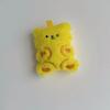 Chaveiro de acessórios de boneca coelho filhote versão Q fofa pingente de bolsa presente de pelúcia infantil atacado