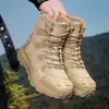 Nuevos zapatos a prueba de arena para exteriores, sandalias transpirables de verano, botas de senderismo para hombre, botas de estilo militar, botas tácticas y botas de trabajo para entornos desérticos