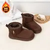 2026 Nuevas Botas de Nieve para Niños Invierno Más Terciopelo Engrosadas Cálidas Botas de Algodón Niños Niñas Antideslizantes Suela Suave Botas Cortas