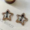 Grampo de cabelo de strass estrela de cinco pontas para mulheres 2026 novo estilo franja lateral grampo para cabelo rebelde grampo de cabelo grampo bb