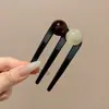 Nuevo peine anti-deslizante estilo coreano con un delicado lazo de mariposa, diseñado para mujeres, creando un peinado alto elegante, y con un elegante pasador lateral y accesorio para el cabello