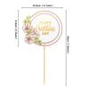 Tarjeta de pastel con flores originales para el Día de la Madre, decoración para fiesta de cumpleaños y día de la madre.