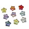Acrílico Colorido Chapado AB Perforado Estrella Cuenta Pentagrama Acrílico Anillo Colgante Accesorios para Pulsera DIY Mano