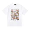 Camisa Roxa Masculina Feminina High Street Camisetas Masculinas 2024Ss Branca