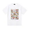 Camisa Roxa Masculina Feminina High Street Camisetas Masculinas 2024Ss Whi