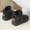 Zapatos de algodón para niños invierno 2026 estilo nuevo impermeables antideslizantes botas de nieve para niños medianos y grandes niños más terciopelo cálido zapatos de algodón para niñas