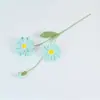 Flores de Hilo Tejido Terminadas Transfronterizas para Decoración del Hogar, Arreglos de Flores de Cosmos de Una Sola Capa, Fabricante de Flores de Hilo Hechas a Mano
