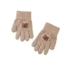 Guantes infantiles de dibujos animados, cómodos para niños de 3 a 8 años, guantes infantiles de punto cálidos y resistentes al frío, a prueba de viento para exteriores, con dedos separados