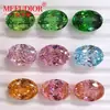 3A Forma de Huevo Nido de Pájaro Cortado Zircón de Colores Diamantes Sueltos Huevo de Paloma Azul Rojo Piedras Preciosas Corte Brillante Ovalado Venta al por Mayor
