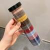 Versión coreana de 20 piezas de franela enlatada cuerda para el cabello de alta elasticidad banda de goma sin costuras para mujer cabeza no daña la cuerda para el cabello anillo para el cabello