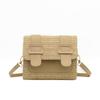 Bolso Cambridge de paja tejida pequeño fresco blanco bolso pequeño bolso de mujer primavera y verano estilo occidental bolso bandolera bolso de hombro personalizado de celebridad de internet