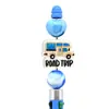 Cuentas Creativas de Doble Cara Transfronterizas Cuentas Sueltas Bolígrafo Retráctil Accesorios para Manualidades Plástico Blando de PVC Cuentas de Gota Cuentas