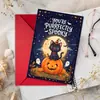 Sourcing Direto Transfronteiriço Halloween Gato Preto Fofo Abóbora Fantasma Conjunto de Envelopes para Cartão de Saudação Cartão de Saudação com Mensagem de Bênção para Festival
