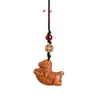 Caballo de Madera Arcoíris Estilo Antiguo Moneda de Cobre Pony Cadena de Teléfono de Madera Colgante Yiming Xianyuan Creativo Dibujo Animado Caballo del Zodiaco Adorno