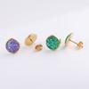 Aretes Gymnus de 10 mm acero inoxidable chapado en oro real racimo de cristal mineral aretes Gymnus AliExpress Amazon