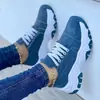 Zapatilla Casual de Talla Grande Europea y Americana 2024 Nuevo Redonda Gruesa con Cordones Baja Moda Todas las Combinaciones Mujer