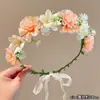 Diadema de Guirnalda Floral Estilo Bosque, Accesorio para el Cabello de Princesa Hada de las Flores, Pasador de Cinta, Diadema de Flores para Mujeres y Niños, Nuevo Modelo 2026