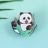 Lindo Panda Flor Caricatura Sello Decorativo Clip para Regalo Clip para Notas Clip Acrílico PP Clip Personalizado Clip para Unión de Exámenes